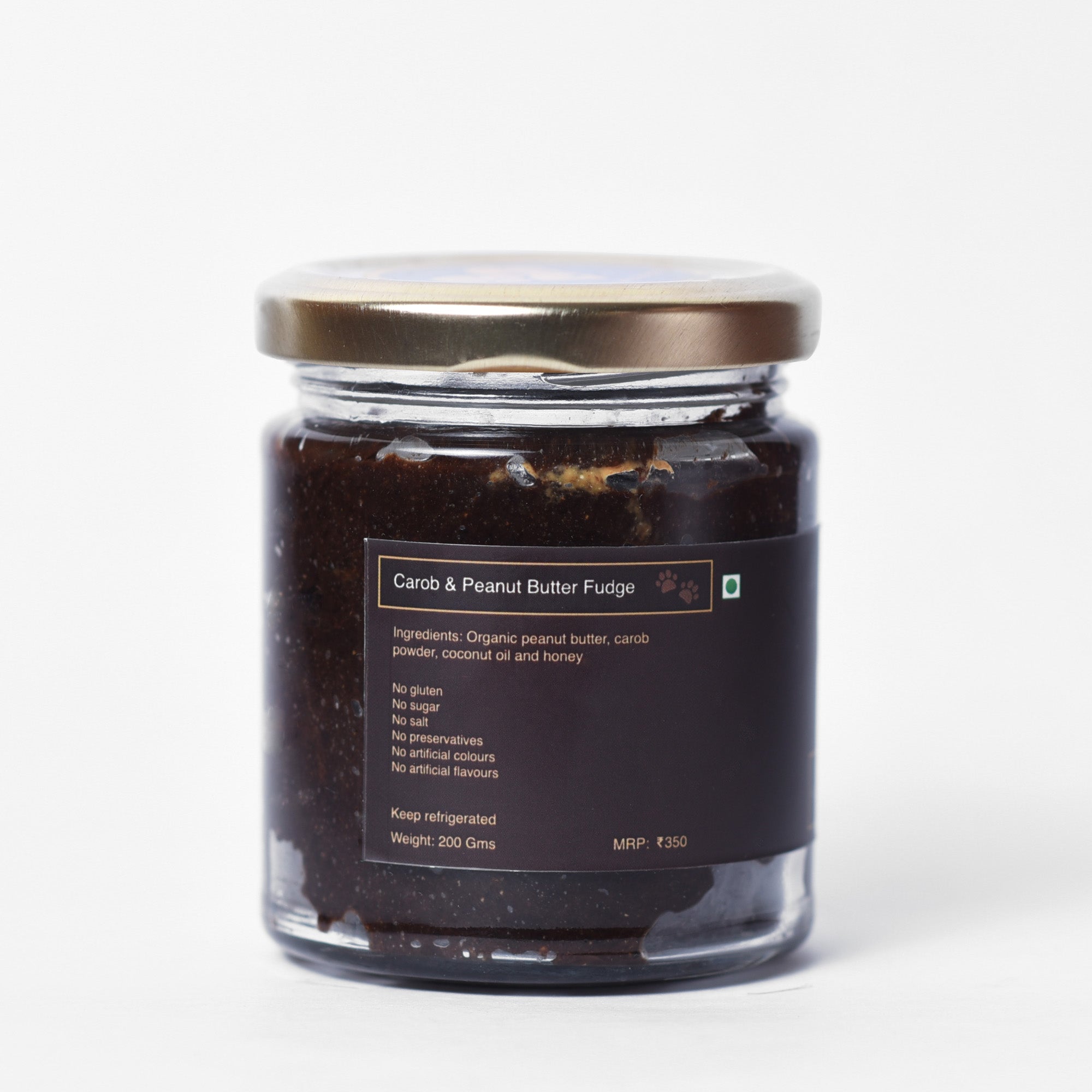 Carob Peanut Butter Fudge Jar