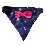 Floral Flare Denim Bandana